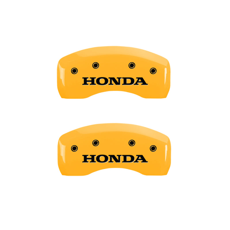 MGP 4 Caliper Covers Engraved Front & Rear Honda Yellow Finish Black Char 2004 Honda Pilot MGP 4 Caliper Covers Engraved Front & Rear Honda Yellow Finish Black Char 2004 Honda Pilot