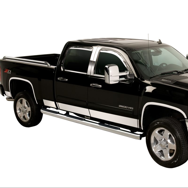 Putco 19-24 Chevrolet Silverado Crew Cab 6.5 Stand Box - 5.5in Wide - 10pcs Pro SS Rocker Panels Putco 19-24 Chevrolet Silverado Crew Cab 6.5 Stand Box - 5.5in Wide - 10pcs Pro SS Rocker Panels