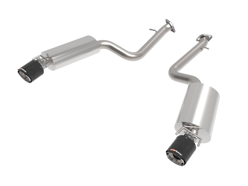 aFe Lexus IS350 14-22 V6-3.5L Takeda Axle-Back Exhaust System- Carbon Fiber Tip aFe Lexus IS350 14-22 V6-3.5L Takeda Axle-Back Exhaust System- Carbon Fiber Tip