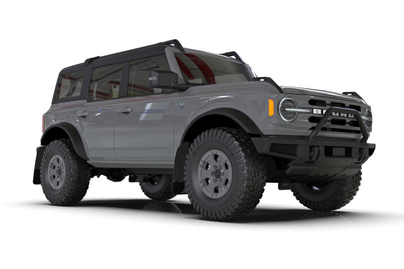 Rally Armor 21-24 Ford Bronco (Plstc Bmpr + RB - NO Rptr/Sprt) Blk Mud Flap w/Area Blue Logo Rally Armor 21-24 Ford Bronco (Plstc Bmpr + RB - NO Rptr/Sprt) Blk Mud Flap w/Area Blue Logo