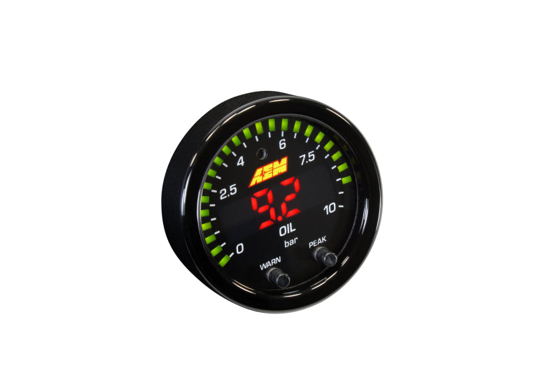 AEM X-Series 0-150 Oil Pressure Gauge Kit AEM X-Series 0-150 Oil Pressure Gauge Kit
