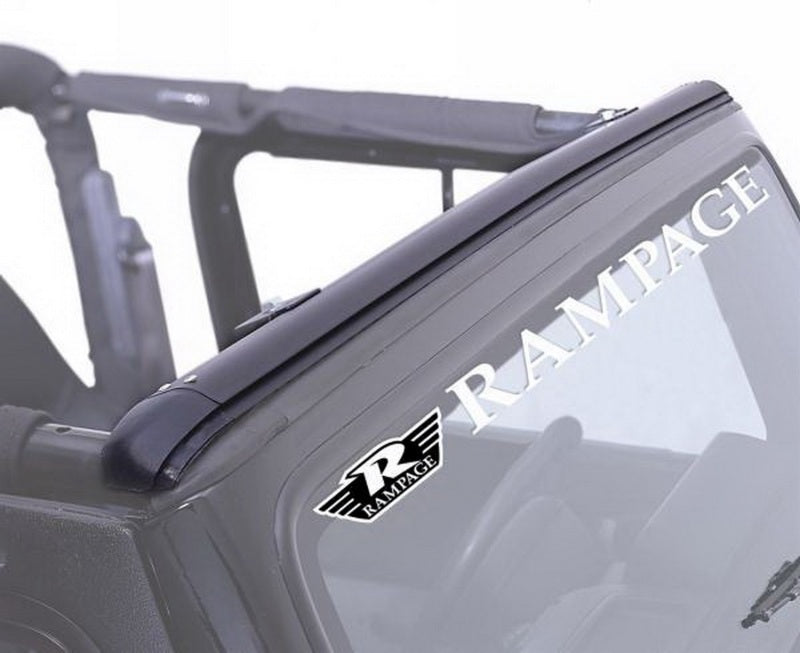 Rampage 1997-2006 Jeep Wrangler(TJ) Windshield Channel - Black Rampage 1997-2006 Jeep Wrangler(TJ) Windshield Channel - Black
