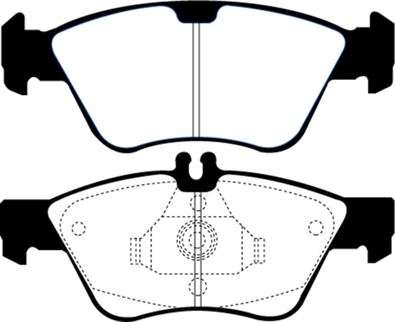 EBC 03-08 Chrysler Crossfire 3.2 Greenstuff Front Brake Pads EBC 03-08 Chrysler Crossfire 3.2 Greenstuff Front Brake Pads