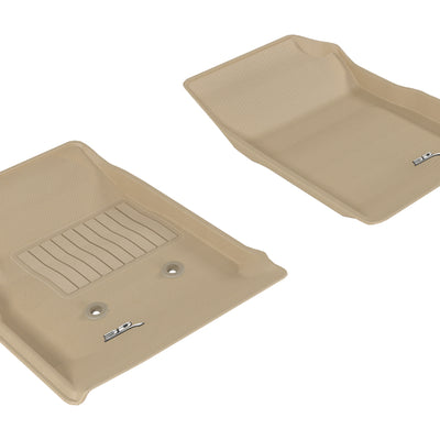 3D MAXpider 2015-2020 Chevrolet/GMC Colorado/Canyon Crew Cab Kagu 1st Row Floormat - Tan