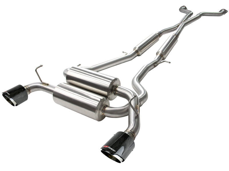 aFe Takeda 2-1/2in 304SS Cat-Back Exhaust Infiniti G37 08-13/Q60 14-15 V6-3.7 w/ Carbon Fiber Tips aFe Takeda 2-1/2in 304SS Cat-Back Exhaust Infiniti G37 08-13/Q60 14-15 V6-3.7 w/ Carbon Fiber Tips