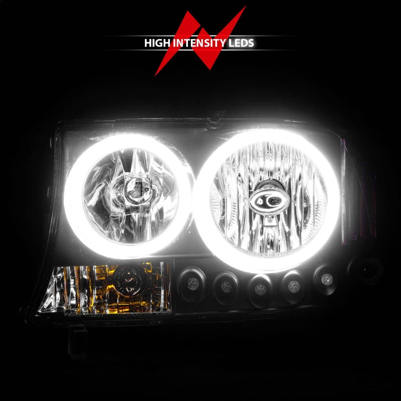 ANZO 1997-2004 Dodge Dakota Crystal Headlights Black 1pc ANZO 1997-2004 Dodge Dakota Crystal Headlights Black 1pc