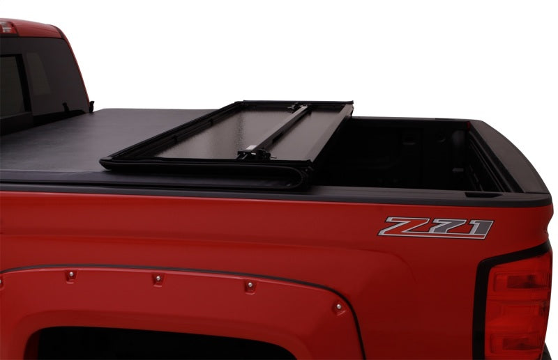 Lund 88-99 Chevy C1500 Fleetside (6.6ft. Bed) Hard Fold Tonneau Cover - Black Lund 88-99 Chevy C1500 Fleetside (6.6ft. Bed) Hard Fold Tonneau Cover - Black