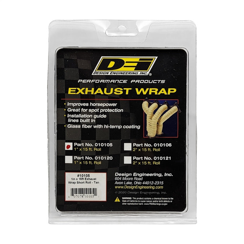 DEI Exhaust Wrap 1in x 15ft - Tan DEI Exhaust Wrap 1in x 15ft - Tan