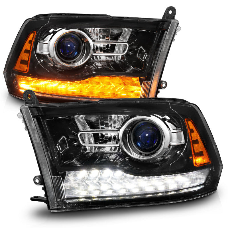 Anzo 09-18 Dodge 1500-3500 LED Plank Style Headlights w/Switchback+Sequential Hyper Black (OE Style) Anzo 09-18 Dodge 1500-3500 LED Plank Style Headlights w/Switchback+Sequential Hyper Black (OE Style)