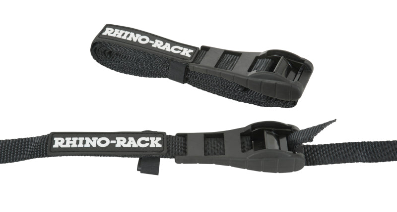 Rhino-Rack Rapid Tie Down Straps w/Buckle Protector - 3.5m/11.5ft - Pair - Black Rhino-Rack Rapid Tie Down Straps w/Buckle Protector - 3.5m/11.5ft - Pair - Black
