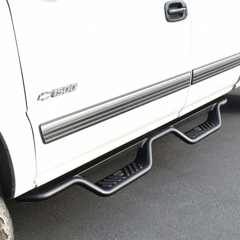 Westin 99-13 Chevrolet Silverado 1500 (Ext. Cab) Outlaw Drop Nerf Step Bars - Textured Black Westin 99-13 Chevrolet Silverado 1500 (Ext. Cab) Outlaw Drop Nerf Step Bars - Textured Black