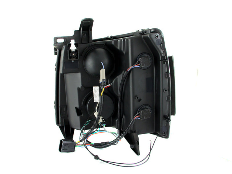 ANZO 2007-2013 Chevrolet Silverado 1500 Projector Headlights w/ Halo Black ANZO 2007-2013 Chevrolet Silverado 1500 Projector Headlights w/ Halo Black