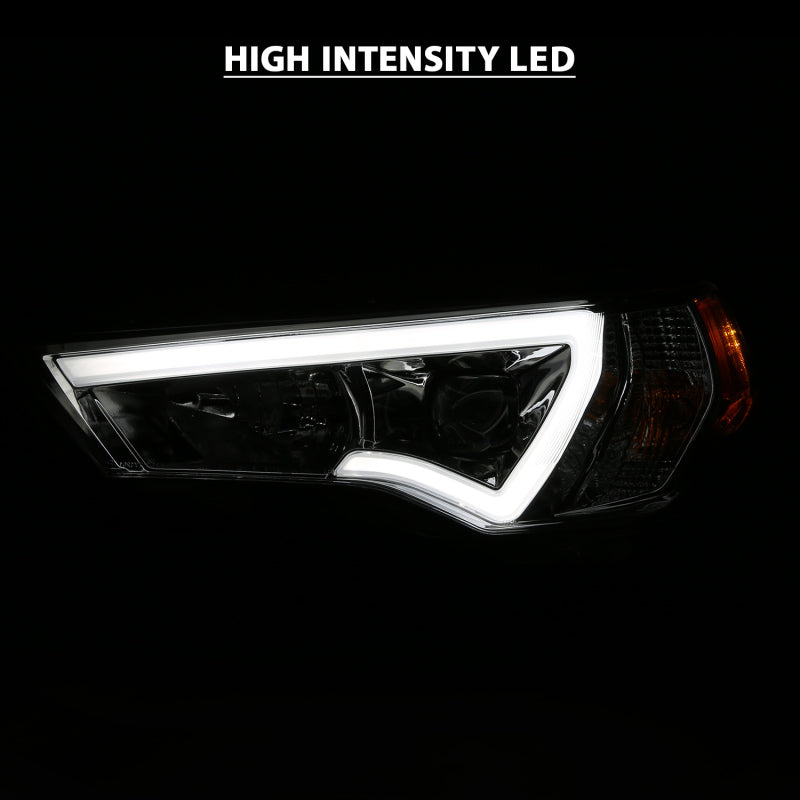 ANZO 14-18 Toyota 4 Runner Plank Style Projector Headlights Chrome w/ Amber ANZO 14-18 Toyota 4 Runner Plank Style Projector Headlights Chrome w/ Amber