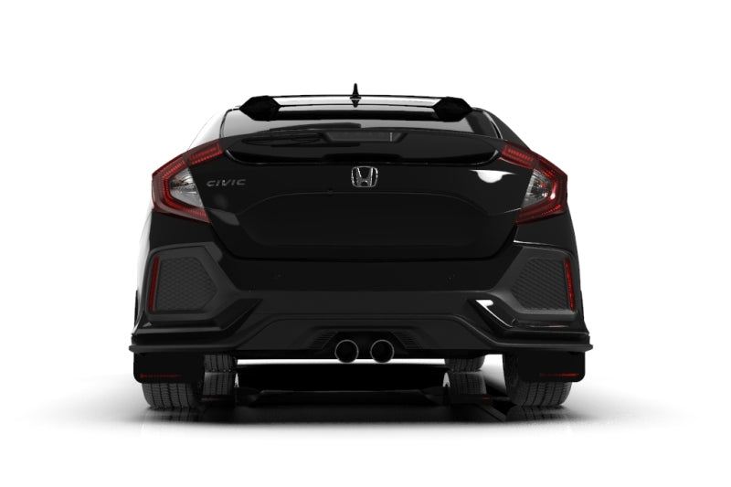 Rally Armor 17-19 Honda Civic Sport/Sport Touring Black UR Mud Flap w/Red Logo Rally Armor 17-19 Honda Civic Sport/Sport Touring Black UR Mud Flap w/Red Logo