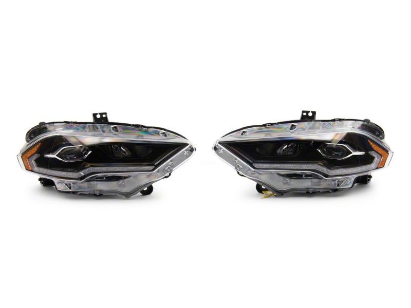 Raxiom 18-23 Ford Mustang GT EcoBoost LED Projector Headlights- Blk Housing (Clear Lens) Raxiom 18-23 Ford Mustang GT EcoBoost LED Projector Headlights- Blk Housing (Clear Lens)