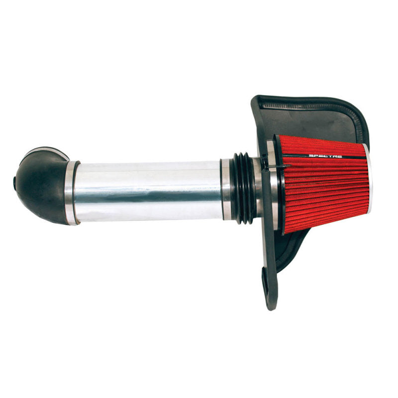 Spectre 05-10 Chrysler 300C V8-5.7/6.1L F/I Air Intake Kit - Polished w/Red Filter Spectre 05-10 Chrysler 300C V8-5.7/6.1L F/I Air Intake Kit - Polished w/Red Filter