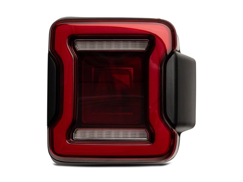 Raxiom 18-23 Jeep Wrangler JL Horizon LED Tail Lights- BlkHousing- Red Lens Raxiom 18-23 Jeep Wrangler JL Horizon LED Tail Lights- BlkHousing- Red Lens
