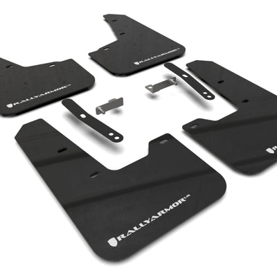 Rally Armor 23-25 Kia Niro SG2 Black UR Mud Flap White Logo