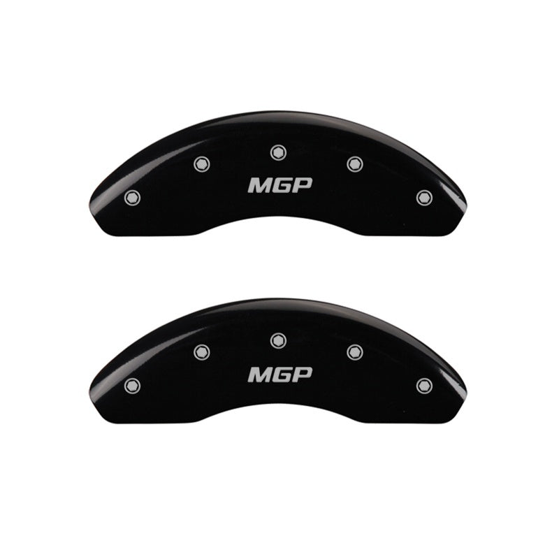 MGP Front set 2 Caliper Covers Engraved Front MGP Black finish silver ch MGP Front set 2 Caliper Covers Engraved Front MGP Black finish silver ch