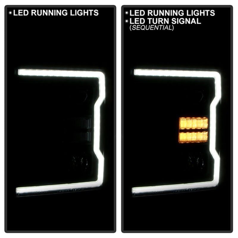 Spyder Signature 20-22 Ford F250/F350 (Halogen) Proj. Headlights - Black (PRO-YD-FS20HALSI-SEQ-BK) Spyder Signature 20-22 Ford F250/F350 (Halogen) Proj. Headlights - Black (PRO-YD-FS20HALSI-SEQ-BK)