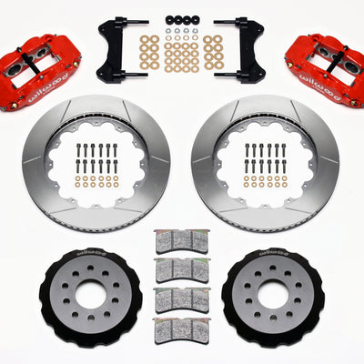 Wilwood Narrow Superlite 6R Front Hat Kit 14.00in Red 98-02 Camaro/Firebird