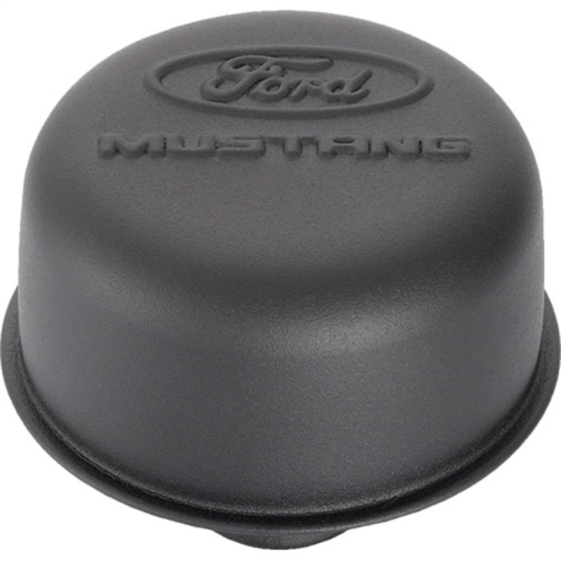 Ford Racing Black Crinkle Finish Breather Cap w/ Ford Mustang Logo Ford Racing Black Crinkle Finish Breather Cap w/ Ford Mustang Logo