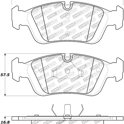 StopTech 96-02 BMW Z3 / 03-08 Z4 / 97-00 323 Front Brake Pads
