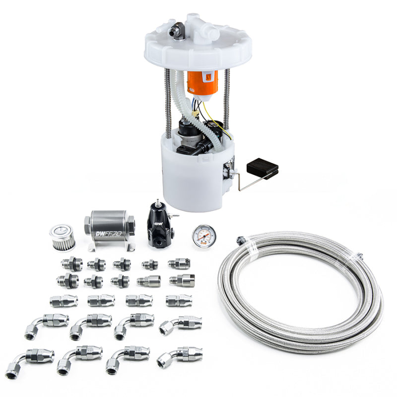 DeatschWerks 06-11 Honda Civic Si K20 DW400 Pump Module & Return Kit w/PTFE Fuel Lines DeatschWerks 06-11 Honda Civic Si K20 DW400 Pump Module & Return Kit w/PTFE Fuel Lines
