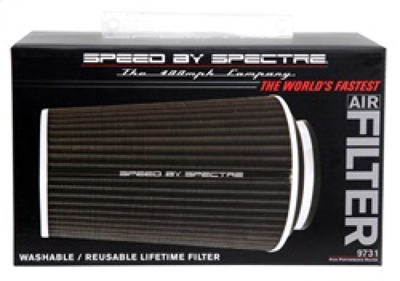 Spectre Adjustable Conical Air Filter 9-1/2in. Tall (Fits 3in. / 3-1/2in. / 4in. Tubes) - Black Spectre Adjustable Conical Air Filter 9-1/2in. Tall (Fits 3in. / 3-1/2in. / 4in. Tubes) - Black