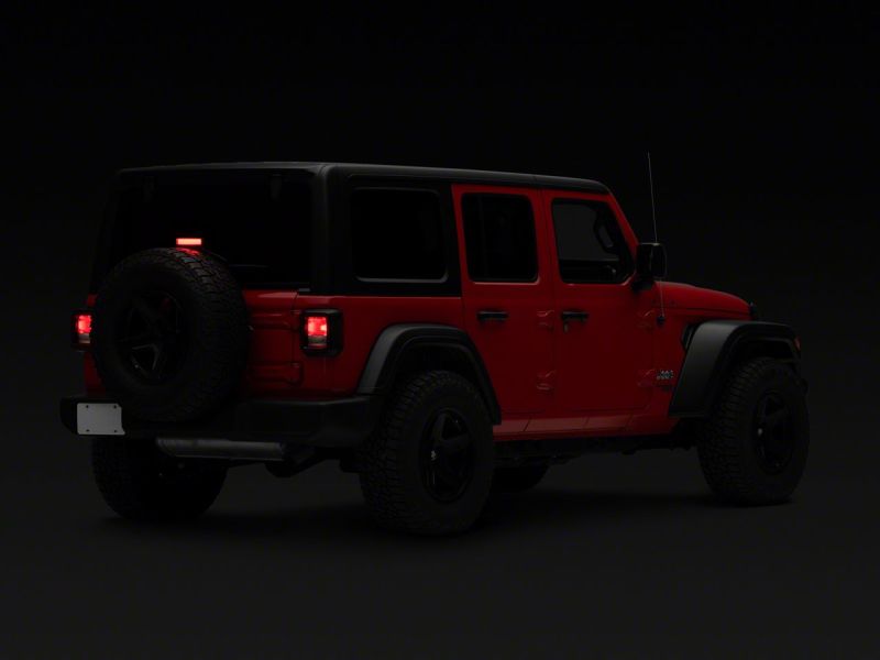 Raxiom 18-23 Jeep Wrangler JL Axial Series Hyper Flash LED Third Brake Light- Red Raxiom 18-23 Jeep Wrangler JL Axial Series Hyper Flash LED Third Brake Light- Red