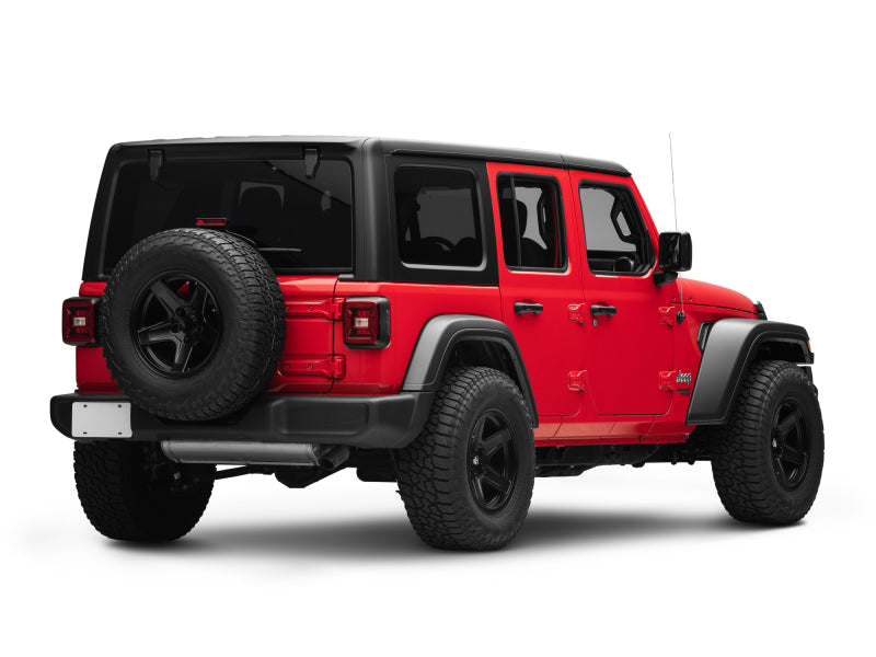 Raxiom 18-22 Jeep Wrangler JL LED Tail Lights- Black Housing - Red Lens Raxiom 18-22 Jeep Wrangler JL LED Tail Lights- Black Housing - Red Lens