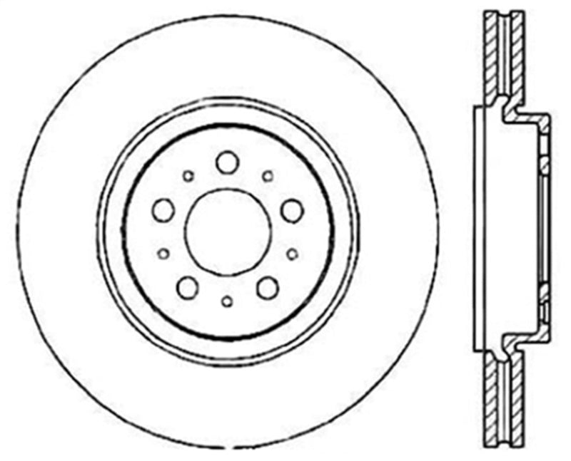 StopTech Slotted & Drilled Sport Brake Rotor StopTech Slotted & Drilled Sport Brake Rotor