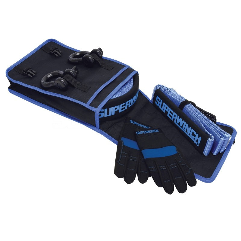 Superwinch Getaway Recovery Kit (Incl. Bow Shackles/Tree Trunk Protec/Recovery Strap/Gloves/Bag) Superwinch Getaway Recovery Kit (Incl. Bow Shackles/Tree Trunk Protec/Recovery Strap/Gloves/Bag)