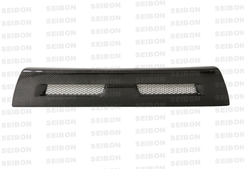 Seibon 08-12 Mitsubishi Lancer Evo X Shaved Emblem Carbon Fiber Front Grill does not fit MR model Seibon 08-12 Mitsubishi Lancer Evo X Shaved Emblem Carbon Fiber Front Grill does not fit MR model