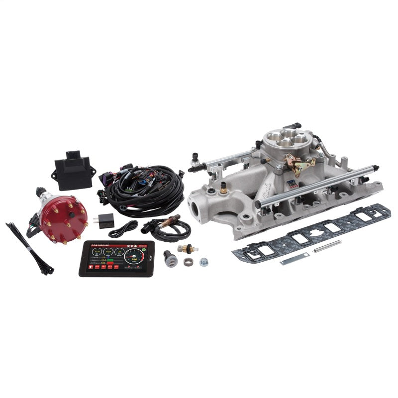 Edelbrock Pro Flo 4 EFI System Seq Port Ford Super Victor 8.2 302-347 625 HP 35lb/hr Satin Finish Edelbrock Pro Flo 4 EFI System Seq Port Ford Super Victor 8.2 302-347 625 HP 35lb/hr Satin Finish