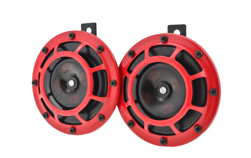 Hella Supertone Horn Kit 12V 300/500HZ Red (003399803 = 003399801) Hella Supertone Horn Kit 12V 300/500HZ Red (003399803 = 003399801)