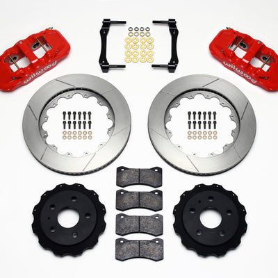 Wilwood AERO4 Rear Kit 14.25in Red 2010-2015 Camaro