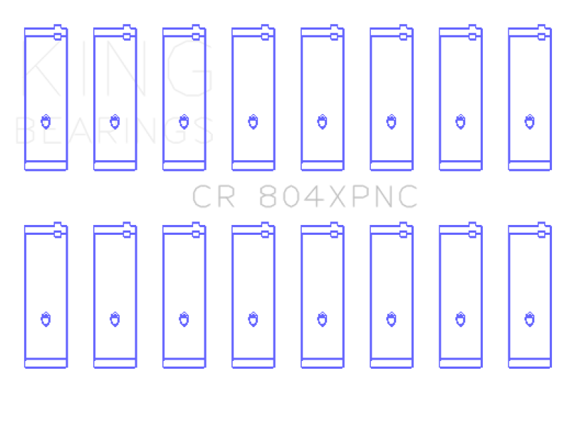 King Engine Bearings Ford 260CI / 289CI / 302CI 5.0L Windsor Coated Performance Rod Bearing Set King Engine Bearings Ford 260CI / 289CI / 302CI 5.0L Windsor Coated Performance Rod Bearing Set