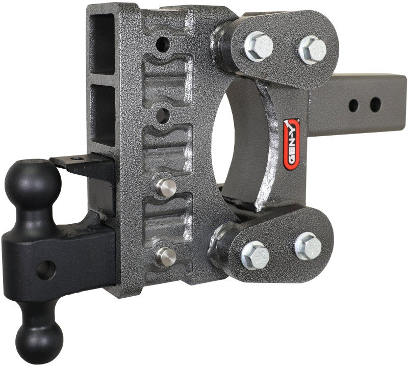 Gen-Y The Boss Torsion-Flex 3in Shank 6in Drop 21K Hitch w/GH-061 Dual-Ball/GH-062 Pintle Lock Gen-Y The Boss Torsion-Flex 3in Shank 6in Drop 21K Hitch w/GH-061 Dual-Ball/GH-062 Pintle Lock
