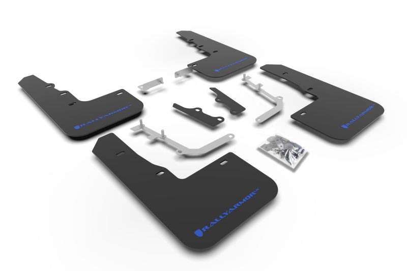 Rally Armor 20-25 Hyundai Venue Black Mud Flap Blue Logo Rally Armor 20-25 Hyundai Venue Black Mud Flap Blue Logo