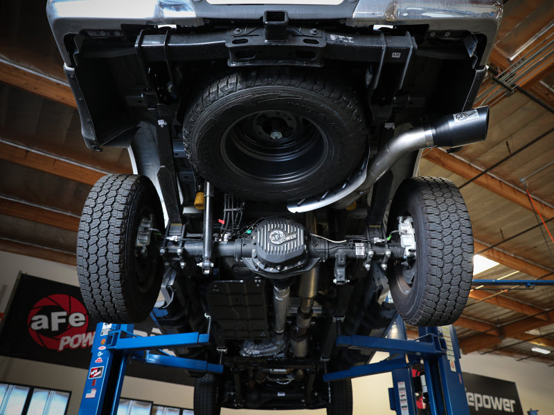 aFe Apollo GT Series 3-1/2in 409 SS Axle-Back Exhaust 17-20 Ford F-250/F-350 6.2/7.3L w/ Black Tips aFe Apollo GT Series 3-1/2in 409 SS Axle-Back Exhaust 17-20 Ford F-250/F-350 6.2/7.3L w/ Black Tips