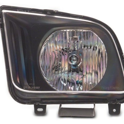 Raxiom 05-09 Ford Mustang Axial Series OEM Style Rep Headlights- Chrome Housing (Clear Lens)