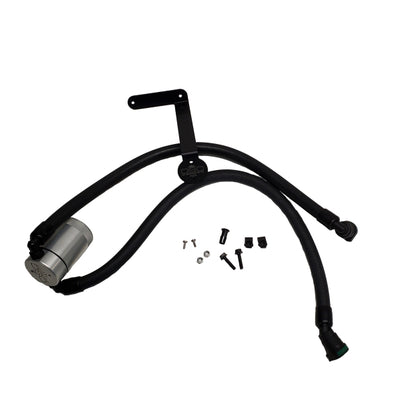 J&L 2011-2025 Ford F-150 2.7L/3.5L/5.0L Passenger Side Oil Separator 3.0 - Clear Anodized