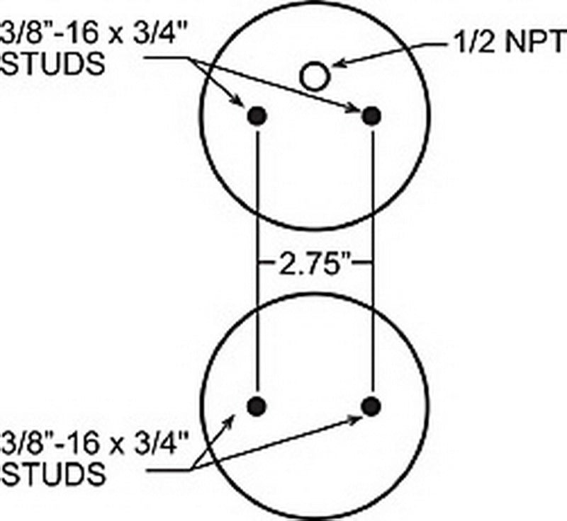 Firestone Ride-Rite Replacement Air Helper Spring Rear 267C 1.5 (W217607671) Firestone Ride-Rite Replacement Air Helper Spring Rear 267C 1.5 (W217607671)