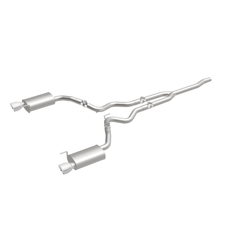 MagnaFlow Cat Back, SS, 2.5in, Street, Dual Split Polished 4.5in Tips 2015 Ford Mustang Ecoboost MagnaFlow Cat Back, SS, 2.5in, Street, Dual Split Polished 4.5in Tips 2015 Ford Mustang Ecoboost