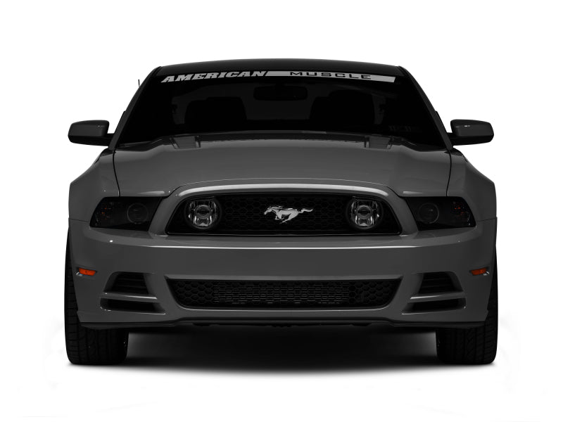 Raxiom 13-14 Ford Mustang w/ Factory HIDLED Halo Projector Headlights- Black Housing (Smoked Lens) Raxiom 13-14 Ford Mustang w/ Factory HIDLED Halo Projector Headlights- Black Housing (Smoked Lens)