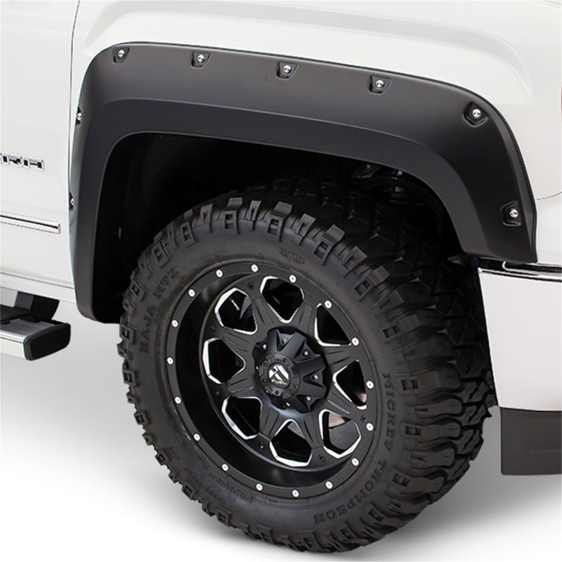Bushwacker 17-18 Ford F-250 Super Duty Pocket Style Flares 2pc - Black Bushwacker 17-18 Ford F-250 Super Duty Pocket Style Flares 2pc - Black