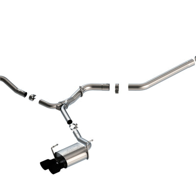 Borla 15-19 Subaru WRX/STI 2.5L Turbo 3in S-Type Catback Exhaust - 2.5in Black Chrome Tips