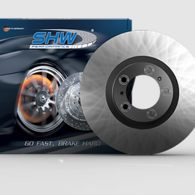 SHW 09-11 Audi A4 2.0L Front Smooth Monobloc Brake Rotor (8K0615301A)