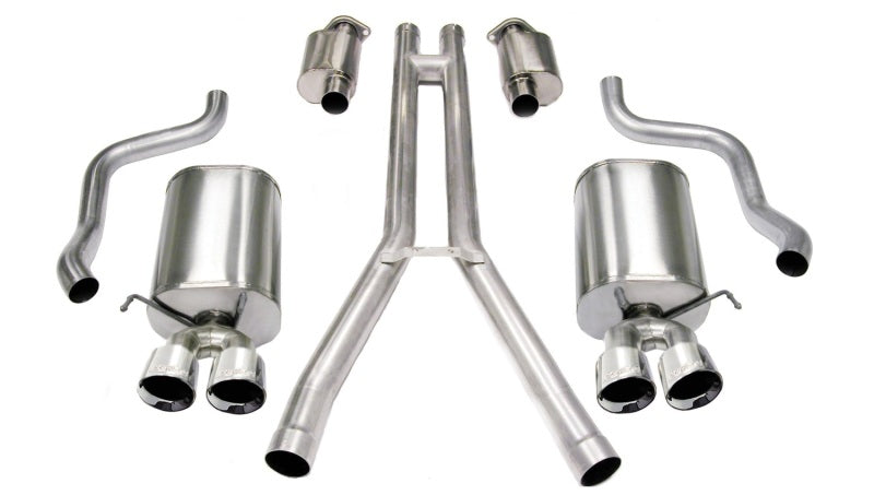 Corsa 2004-2008 Cadillac XLR 4.6L Polished Sport Cat-Back Exhaust Corsa 2004-2008 Cadillac XLR 4.6L Polished Sport Cat-Back Exhaust